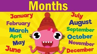 Months of the Year Song  Learn the 12 Months  Kindergarten Preschool amp ESL  Fun Kids English [upl. by Corry]