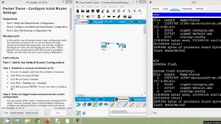 1014 Packet Tracer  Configure Initial Router Settings [upl. by Htebiram784]