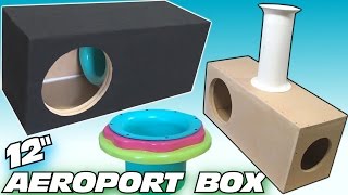 How To BUILD a Subwoofer BOX w 12quot Ported Sub Enclsoure DESIGN amp Custom Adjustable Aero Port [upl. by Ellerud353]