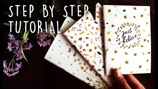 DIY NOTEBOOKS from scratch  no stitching [upl. by Ahselak629]