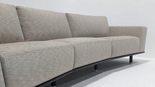 Giorgetti Regal Curved Sofa  Luxury Italian [upl. by Cheney]