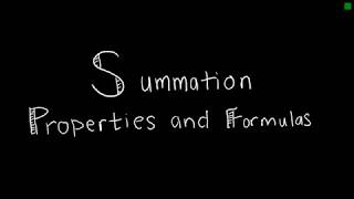 Discrete Math 244 Summation Properties and Formulas [upl. by Dione]