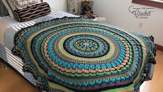 What is a Mandala  Mandala Stitch Along Intro  BEGINNER  The Crochet Crowd [upl. by Ardeha]