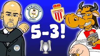 🔥53🔥 Man City vs Monaco  Champions League 2017 Last 16 1st LegALL GOALS and HIGHLIGHTS parody [upl. by Cyrano]