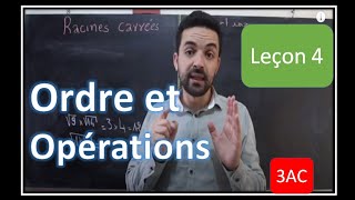 maths 3ème année collège  Ordre et opérations  partie 1 [upl. by Akelam920]