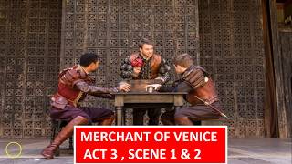 Merchant of Venice  Act 3  Scene 1 amp 2 [upl. by Caputo]