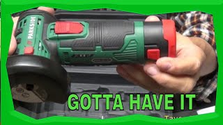 Parkside Cordless Angle Grinder Unboxing and Review [upl. by Aratahc]