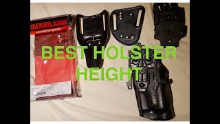 Best Holster Height Safariland QLS review [upl. by O'Driscoll]