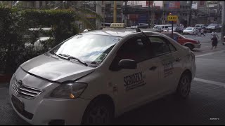 Philippines Manila Taxi ride from Beacon to Magallanes [upl. by Ahsiuqet585]