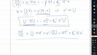 Linearized Navier Stokes equation [upl. by Yelknirb]