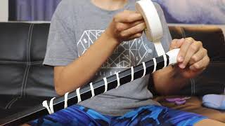 HOW TO TAPE LACROSSE STICK BEST WAY OFFENSE amp DEFENSE [upl. by Yntrok801]