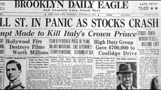 24th October 1929 Wall Street Crash begins on Black Thursday [upl. by Ramses]