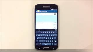 How to Send a Text Message  Samsung Galaxy [upl. by Relyk]