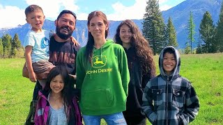 Family Gives Full Tour of Their 20 Acre Off Grid Property In North Idaho [upl. by Enelrad]