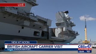 British ship at Naval Station Mayport  HMS Queen Elizabeth in Florida [upl. by Janetta801]