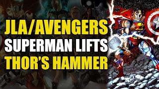 Superman Lifts Thor’s Hammer JLAAvengers Marvel vs DC Crossover [upl. by Acinonrev727]