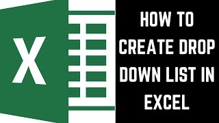 How to Create a Drop Down List in Excel [upl. by Kessia]