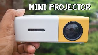 Cheap Pocket Projector for Fun  Mini LED Projector Review amp Demo YG300 [upl. by Stranger]