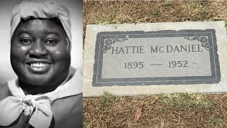 FAMOUS GRAVE TOUR Actress Hattie McDaniels Grave At Angelus Rosedale Cemetery Los Angeles CA [upl. by Aztinaj]