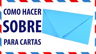 Como hacer un sobre de papel para cartas El Mundo de MyG [upl. by Cutty]