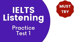 IELTS Listening Practice Test 1  Full Test with Audio and Answers [upl. by Kinnard764]