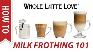 Milk Frothing for Beginners [upl. by Ykcub]