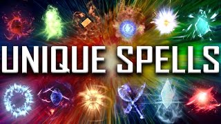 Skyrim  All Rare amp Unique Spells [upl. by Valer105]