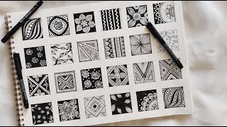 24 Easy Mandala Patterns For Beginners  24 zentangle patterns  Doodle Patterns Mandala Patterns [upl. by Ginzburg220]