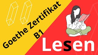 Goethe Zertifikat B1 Lesen  Examen Goethe Zertifikat Leseverstehen [upl. by Doy]