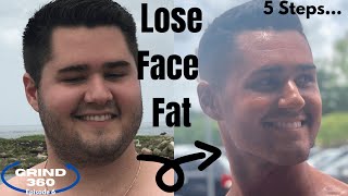 How to Lose Face Fat for Men  5 Steps to Lose Double Chin amp Lose Chubby Cheeks [upl. by Gerhard]