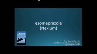 How to pronounce esomeprazole Nexium Memorizing Pharmacology Flashcard [upl. by Rabaj868]