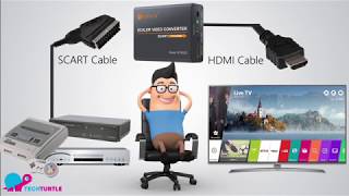 How to Convert SCART to HDMI Easy Method [upl. by Orbadiah]