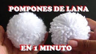 POMPÓN de LANA en 1 MINUTO 😱 FÁCIL y RÁPIDO  Latin DIY [upl. by Akoyn]