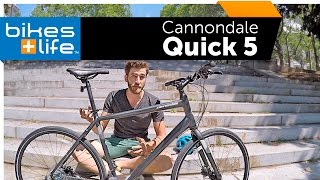 2017 Cannondale Quick 5  Fitness Bike Video Review [upl. by Yrem557]