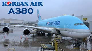 🇺🇸 Los Angeles LAX to Seoul ICN 🇰🇷 Korean Air Airbus A380  FULL FLIGHT REPORT Polar route [upl. by Ahtela]