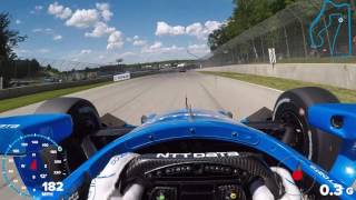 VISOR CAM Tony Kanaan at Road America [upl. by Killy]