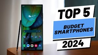 Top 5 BEST Budget Smartphones in 2024 [upl. by Larred]