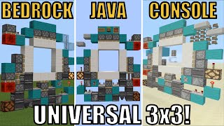 The BEST 3x3 Piston Door In Minecraft JavaBedrockConsole [upl. by Fortunio842]