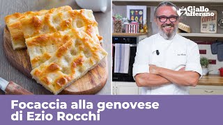 FOCACCIA GENOVESE di Ezio Rocchi  RICETTA ORIGINALE PERFETTA [upl. by Natka217]