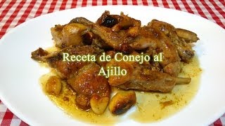 Conejo al ajillo receta original [upl. by Euqnom]