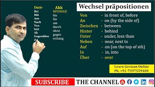 Wechselpräpositionen  Two way prepositions  German for beginners A2  Learn German [upl. by Damara133]