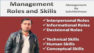 Management Roles and Skills  Interpersonal Roles  Informational Roles  Decisions Roles [upl. by Aix54]