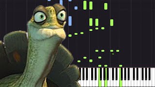 Oogway Ascends  Kung Fu Panda Piano Tutorial Synthesia  Akmigone [upl. by Nandor]