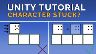 Definitive Fix When Your Character Gets STUCK In Ground Tiles Unity Basics [upl. by Smiga]