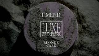 Amend Luxe Creations Blonde Care  Nova vida aos cabelos loiros [upl. by Cesaria103]