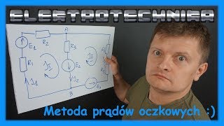 ELEKTROTECHNIKA  metoda prądów oczkowych [upl. by Lzeil113]