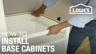 How to Install Base Cabinets [upl. by Aihsenrad183]