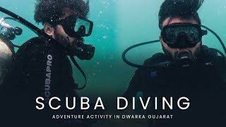 Scuba diving in Gujarat at Dwarka  The ultimate under water photography  Adventure Tourism [upl. by Nama879]