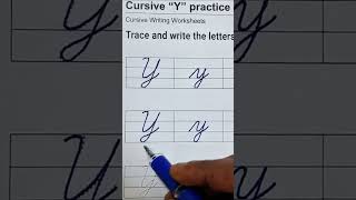 Trace and write the letter Y [upl. by Cesya]