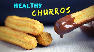 Easy Baked Churros much HEALTHIER made with oats [upl. by Pren476]